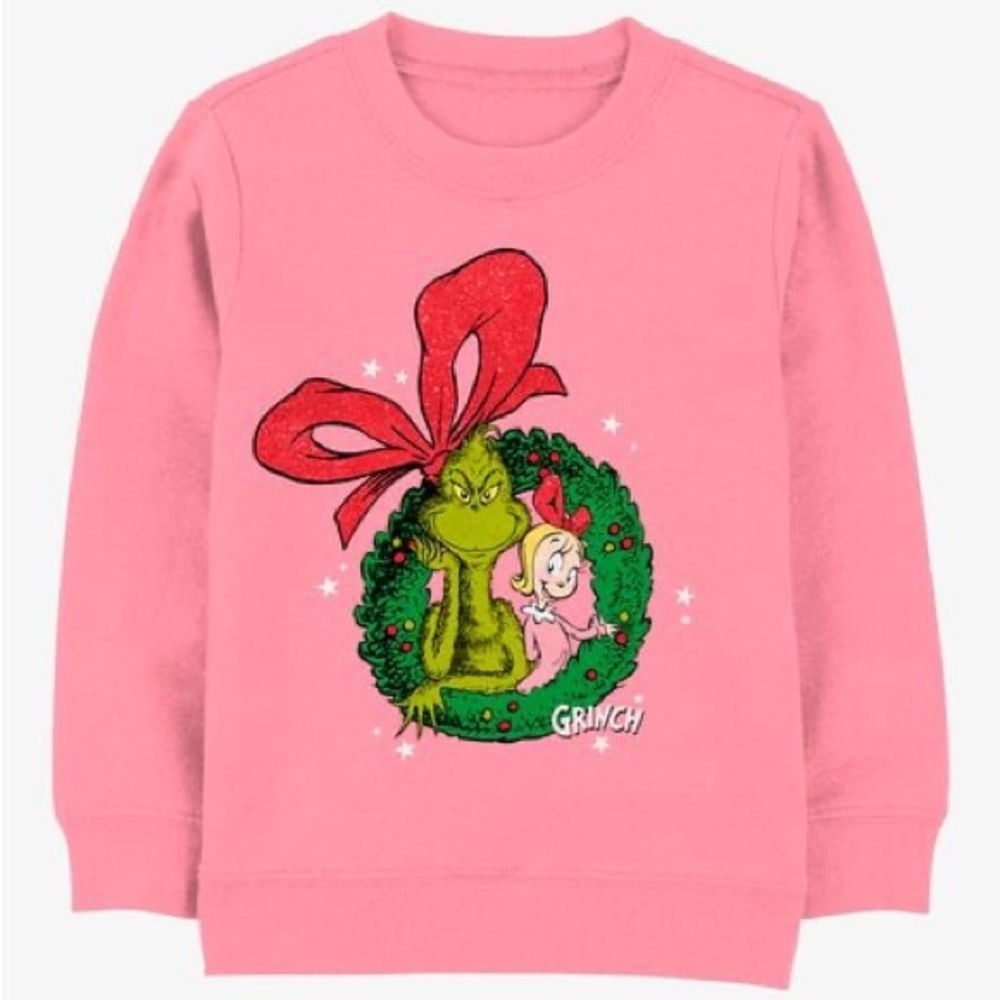 Carter's Pink Grinch Kids Sweatshirt